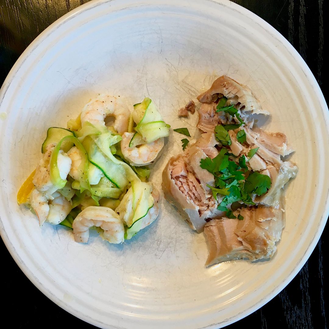 Anne's Odds and Ends Roasted Zucchini and Shrimp Recipe